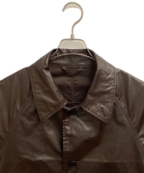 YOKE（ヨーク）YOKE (ヨーク) LEATHER LIKE CAR COAT ブラウン サイズ:3の古着・服飾アイテム