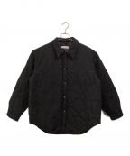 BEAUTY&YOUTHビューティーアンドユース）の古着「ナイロンパテッドキルティングシャツ」｜ブラック