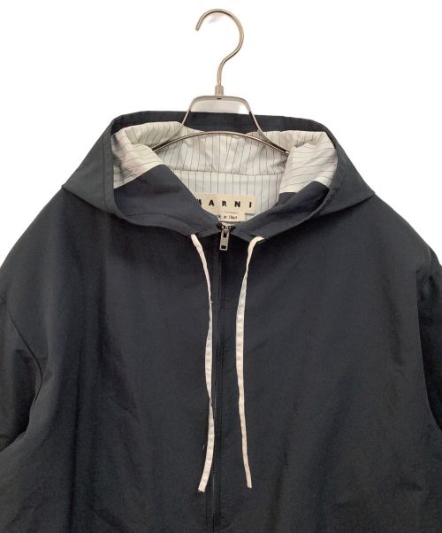 MARNI（マルニ）MARNI (マルニ) コットンジップフーディー ネイビー サイズ:52の古着・服飾アイテム