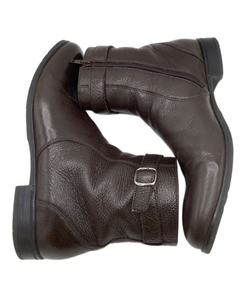 DOUCAL'S（デュカルス）DOUCAL'S (デュカルス) サイドジップブーツ ブラウン サイズ:42　1/2の古着・服飾アイテム