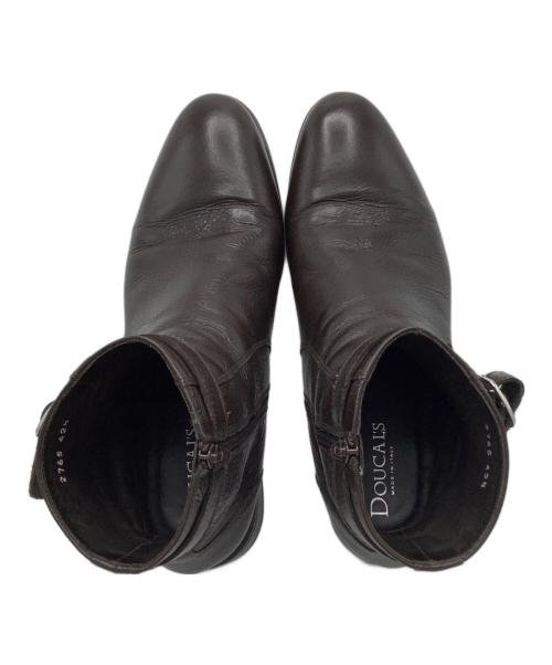 DOUCAL'S（デュカルス）DOUCAL'S (デュカルス) サイドジップブーツ ブラウン サイズ:42　1/2の古着・服飾アイテム