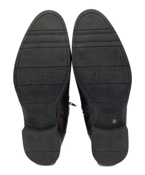 DOUCAL'S（デュカルス）DOUCAL'S (デュカルス) サイドジップブーツ ブラウン サイズ:42　1/2の古着・服飾アイテム