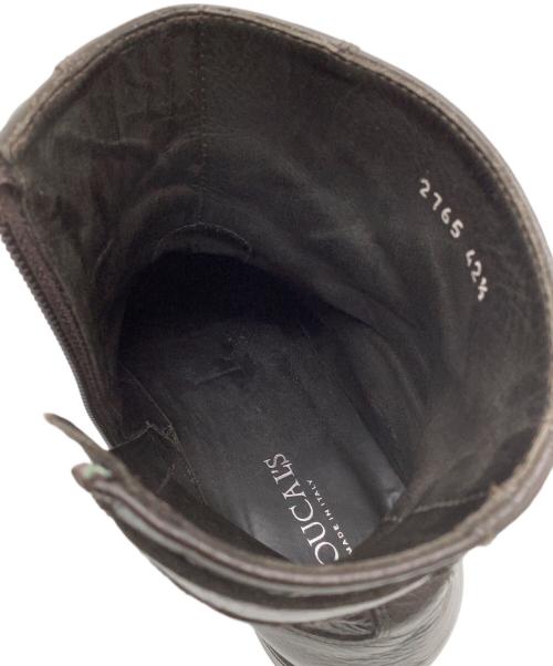 DOUCAL'S（デュカルス）DOUCAL'S (デュカルス) サイドジップブーツ ブラウン サイズ:42　1/2の古着・服飾アイテム