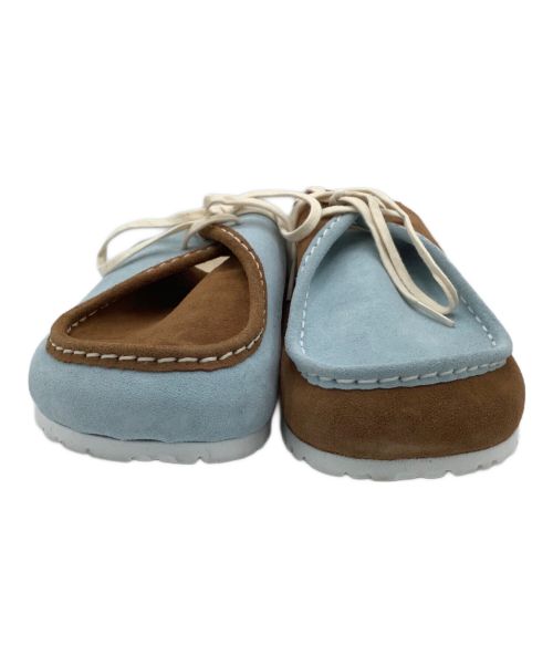 SHINYA KOZUKA（シンヤコズカ）SHINYA KOZUKA (シンヤコズカ) EASY TYROLEAN ライトブルー×ブラウン サイズ:40の古着・服飾アイテム