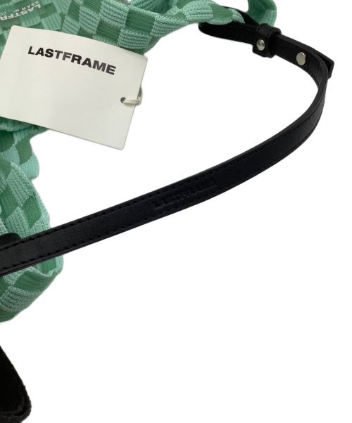 LASTFRAME（ラストフレーム）LASTFRAME (ラストフレーム) SHEER ICHIMATSU MARKET BAG ミントの古着・服飾アイテム