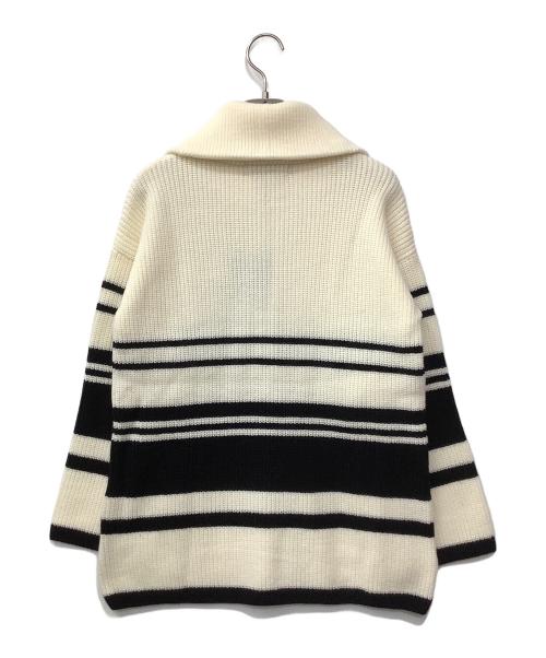 WRAPINKNOT（ラッピンノット）WRAPINKNOT (ラッピンノット) オーバーサイズボーダーニット/ドライバーズニット アイボリー 未使用品の古着・服飾アイテム