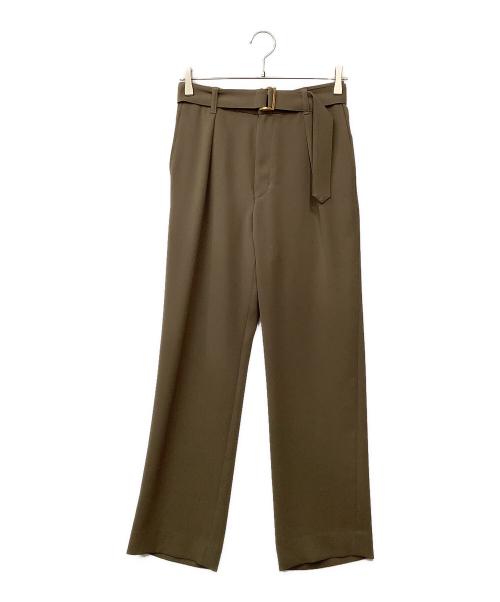 CULLNI（クルニ）CULLNI (クルニ) Double Satin 2 Tuck Wide Pants ベージュ サイズ:1 未使用品の古着・服飾アイテム