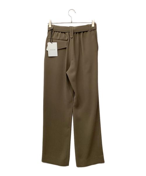 CULLNI（クルニ）CULLNI (クルニ) Double Satin 2 Tuck Wide Pants ベージュ サイズ:1 未使用品の古着・服飾アイテム