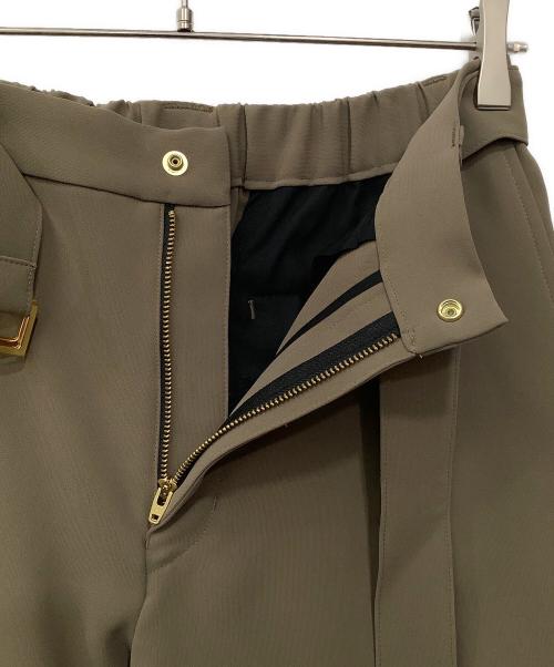 CULLNI（クルニ）CULLNI (クルニ) Double Satin 2 Tuck Wide Pants ベージュ サイズ:1 未使用品の古着・服飾アイテム