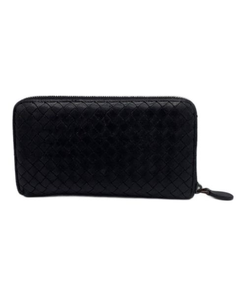 BOTTEGA VENETA（ボッテガベネタ）BOTTEGA VENETA (ボッテガベネタ) イントレチャート　長財布 ブラックの古着・服飾アイテム