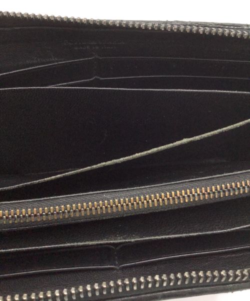 BOTTEGA VENETA（ボッテガベネタ）BOTTEGA VENETA (ボッテガベネタ) イントレチャート　長財布 ブラックの古着・服飾アイテム