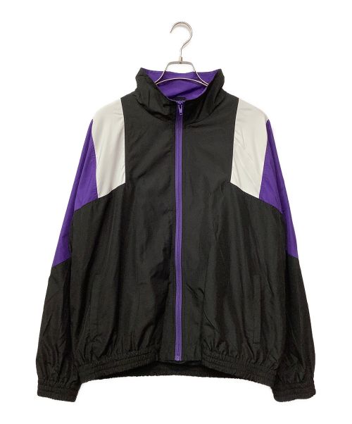 ROF-MAO（ロフマオ）ROF-MAO (ロフマオ) ナイロンジャケット パープル×ブラック サイズ:Lの古着・服飾アイテム
