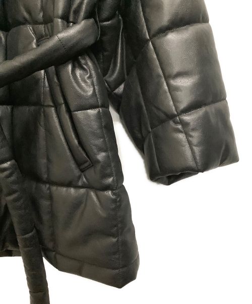 MULLER（ミューラー）MULLER (ミューラー) エコレザーキルティングジャケット ブラック サイズ:36 未使用品の古着・服飾アイテム