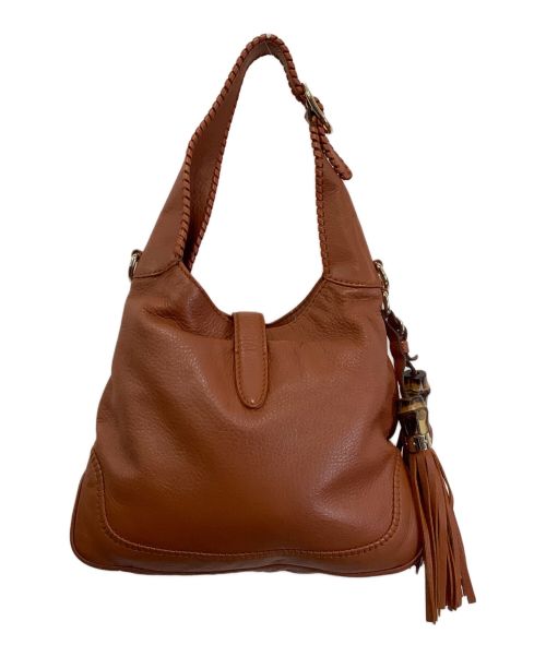 GUCCI（グッチ）GUCCI (グッチ) 2WAYショルダーバッグ ブラウンの古着・服飾アイテム