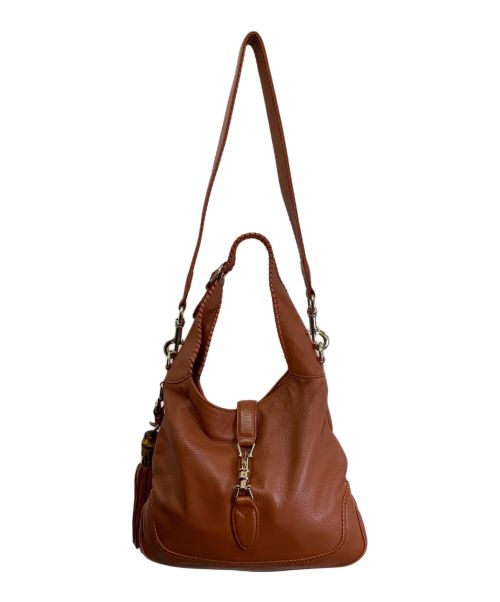 GUCCI（グッチ）GUCCI (グッチ) 2WAYショルダーバッグ ブラウンの古着・服飾アイテム