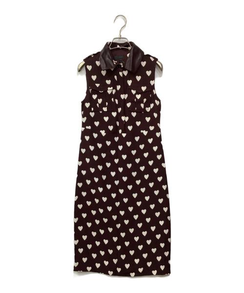 BURBERRY（バーバリー）BURBERRY (バーバリー) ノースリーブシルクワンピース パープル サイズ:38 未使用品の古着・服飾アイテム