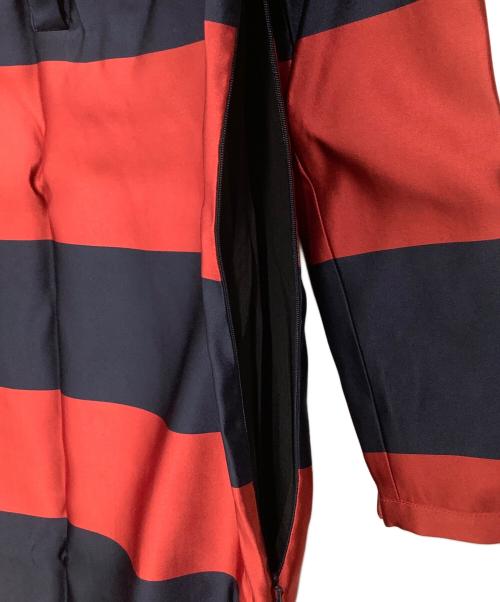 BURBERRY（バーバリー）BURBERRY (バーバリー) シルクワンピース ネイビー×レッド サイズ:36の古着・服飾アイテム