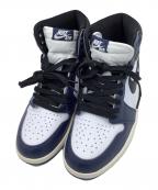 NIKEナイキ）の古着「ハイカットスニーカー」｜ネイビー