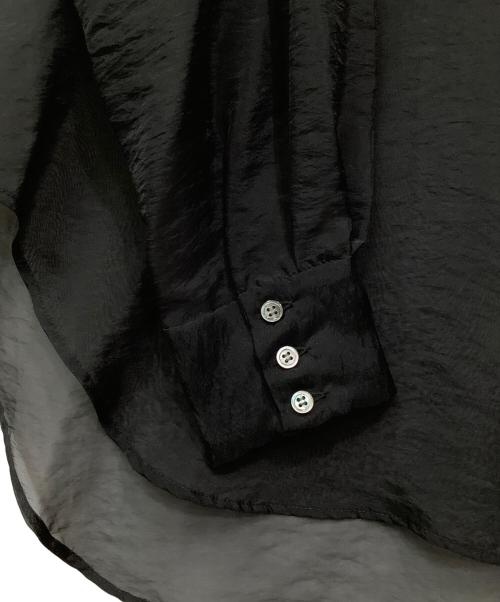 STUDIOUS（ステュディオス）STUDIOUS (ステュディオス) シャドーシアーオーバーシャツ ブラック サイズ:FREEの古着・服飾アイテム