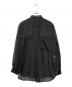 STUDIOUS（ステュディオス）の古着「シャドーシアーオーバーシャツ」｜ブラック