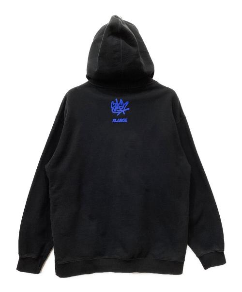 X-LARGE（エクストララージ）X-LARGE (エクストララージ) プルオーバーパーカー ブラック サイズ:XLの古着・服飾アイテム