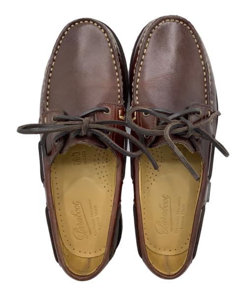 PARABOOT（パラブーツ）PARABOOT (パラブーツ) デッキシューズ ブラウン サイズ:５1/2の古着・服飾アイテム