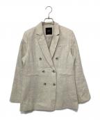 anuansアニュアンス）の古着「リネンダブルジャケット」｜ベージュ