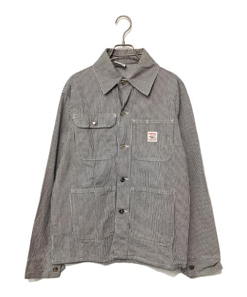 Pointer（ポインター）POINTER (ポインター) カバーオール ブルー×ホワイト サイズ:6の古着・服飾アイテム