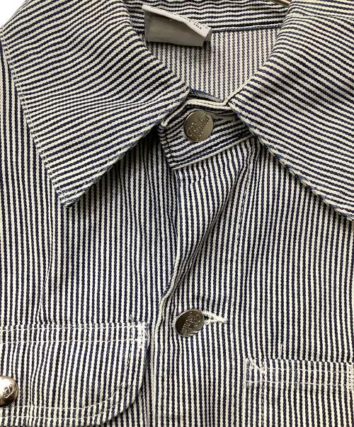 Pointer（ポインター）POINTER (ポインター) カバーオール ブルー×ホワイト サイズ:6の古着・服飾アイテム