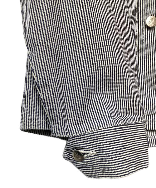 Pointer（ポインター）POINTER (ポインター) カバーオール ブルー×ホワイト サイズ:6の古着・服飾アイテム