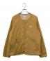 DANTON（ダントン）の古着「ノーカラージャケット」｜ベージュ