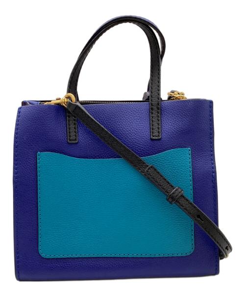 Marc by Marc Jacobs（マークバイマークジェイコブス）Marc by Marc Jacobs (マークバイマークジェイコブス) 2WAYバッグ ブルー×パープルの古着・服飾アイテム