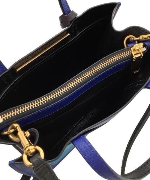 Marc by Marc Jacobs（マークバイマークジェイコブス）Marc by Marc Jacobs (マークバイマークジェイコブス) 2WAYバッグ ブルー×パープルの古着・服飾アイテム