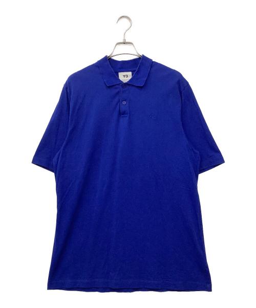 Y-3（ワイスリー）Y-3 (ワイスリー) ポロシャツ ブルー サイズ:Lの古着・服飾アイテム