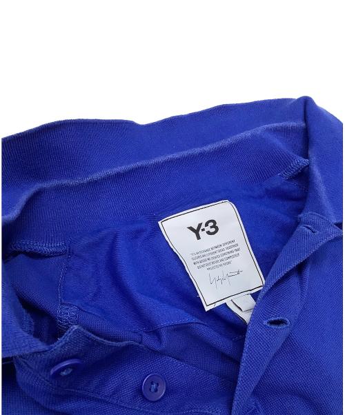Y-3（ワイスリー）Y-3 (ワイスリー) ポロシャツ ブルー サイズ:Lの古着・服飾アイテム