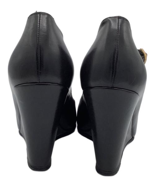 CHANEL（シャネル）CHANEL (シャネル) スタッズパンプス ブラック サイズ:36　1/2の古着・服飾アイテム