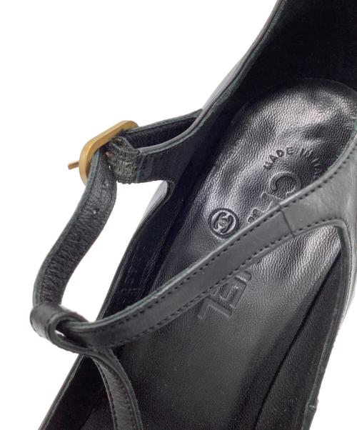 CHANEL（シャネル）CHANEL (シャネル) スタッズパンプス ブラック サイズ:36　1/2の古着・服飾アイテム