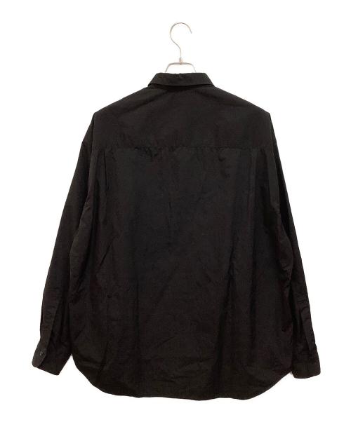 H BEAUTY&YOUTH（エイチ ビューティー&ユース）H BEAUTY&YOUTH (エイチ ビューティー&ユース) ナイロンワッシャーレギュラーカラーシャツ ブラック サイズ:Lの古着・服飾アイテム