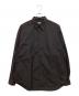 H BEAUTY&YOUTH（エイチ ビューティー&ユース）の古着「ナイロンワッシャーレギュラーカラーシャツ」｜ブラック