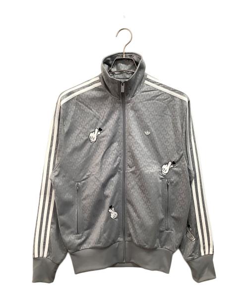 adidas Originals（アディダスオリジナル）adidas originals (アディダスオリジナル) MICKEY MOUSE (ミッキーマウス) モノグラムファイヤーバードトラックトップ グレー サイズ:Sの古着・服飾アイテム