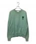 AMI Alexandre Mattiussi（アミアレクサンドルマテュッシ）の古着「ハートAロゴ刺繍クルーネックスウェット」｜グリーン