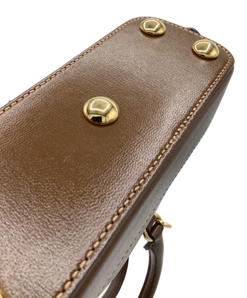 GUCCI（グッチ）GUCCI (グッチ) ホースビット 1955 ミニ トップハンドルバッグ ブラウンの古着・服飾アイテム