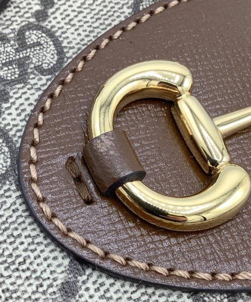 GUCCI（グッチ）GUCCI (グッチ) ホースビット 1955 ミニ トップハンドルバッグ ブラウンの古着・服飾アイテム