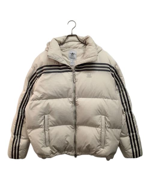adidas Originals（アディダスオリジナル）adidas originals (アディダスオリジナル) グースダウンジャケット ベージュ サイズ:Sの古着・服飾アイテム