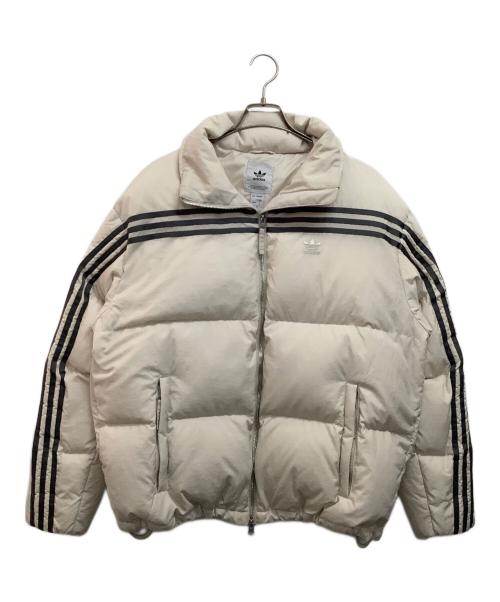 adidas Originals（アディダスオリジナル）adidas originals (アディダスオリジナル) グースダウンジャケット ベージュ サイズ:Sの古着・服飾アイテム
