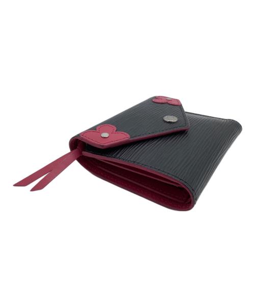 LOUIS VUITTON（ルイ ヴィトン）LOUIS VUITTON (ルイ ヴィトン) エピ　ポルトフォイユ・ヴィクトリーヌ　2つ折り財布 ブラックの古着・服飾アイテム