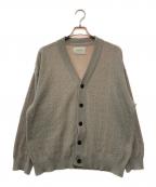 MAISON SPECIALメゾンスペシャル）の古着「High Twist Amunzen Dress-Over V-Neck Knit Cardigan」｜グレー
