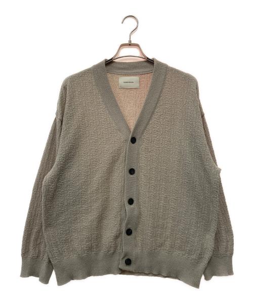 MAISON SPECIAL（メゾンスペシャル）MAISON SPECIAL (メゾンスペシャル) High Twist Amunzen Dress-Over V-Neck Knit Cardigan グレー サイズ:2の古着・服飾アイテム