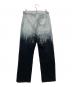 YOKE (ヨーク) HAND PAINTED DENIM WIDE STRAIGHT Pants ブラック×ホワイト サイズ:3：33000円
