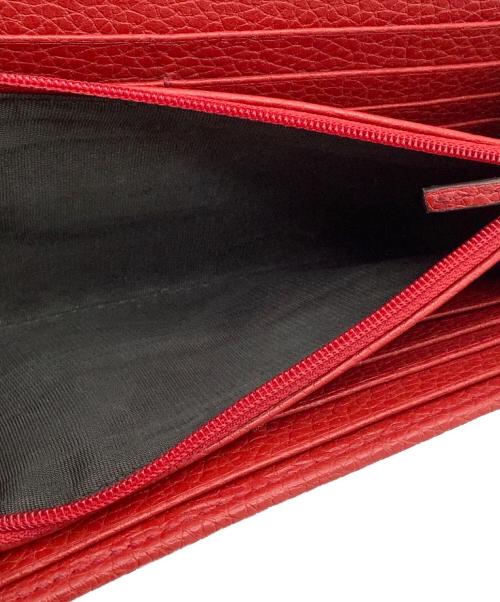 GUCCI（グッチ）GUCCI (グッチ) インターロッキング　長財布 レッドの古着・服飾アイテム